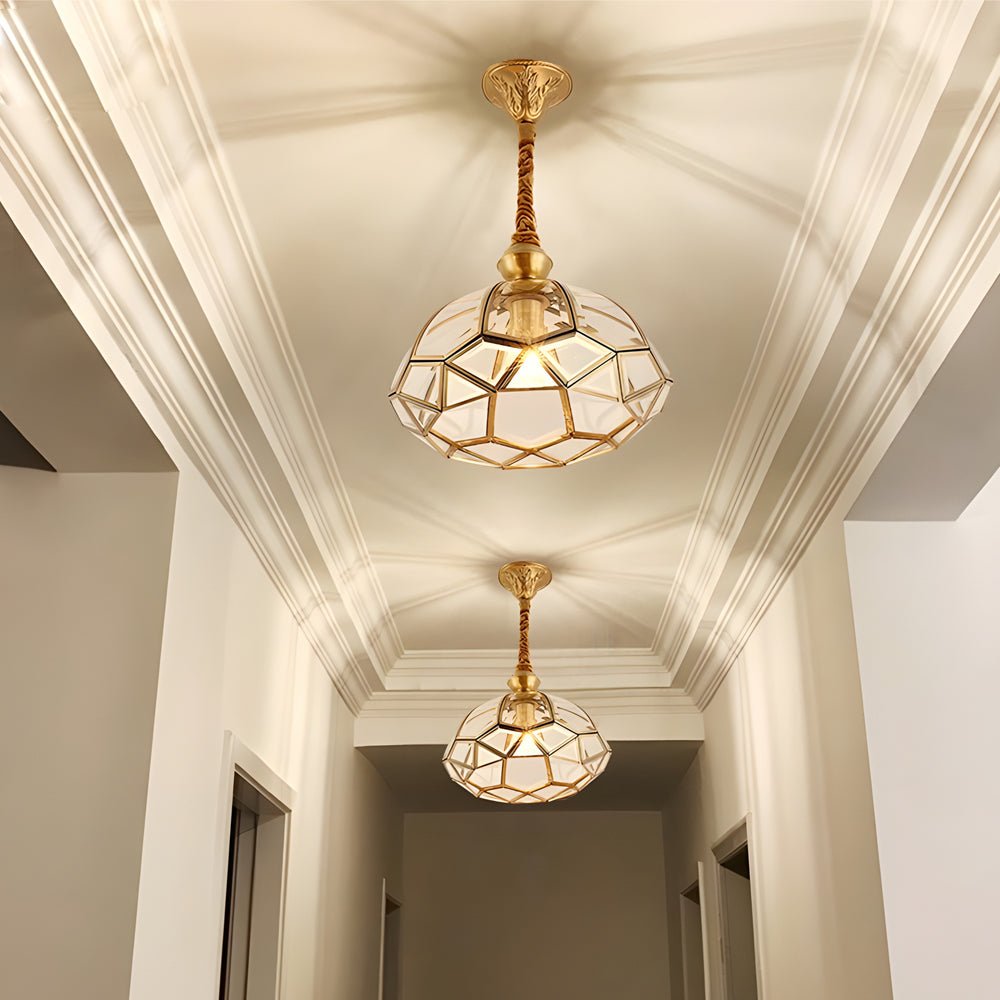 Elegant European-Style Glass Flower Chandelier for Dining Room Lighting