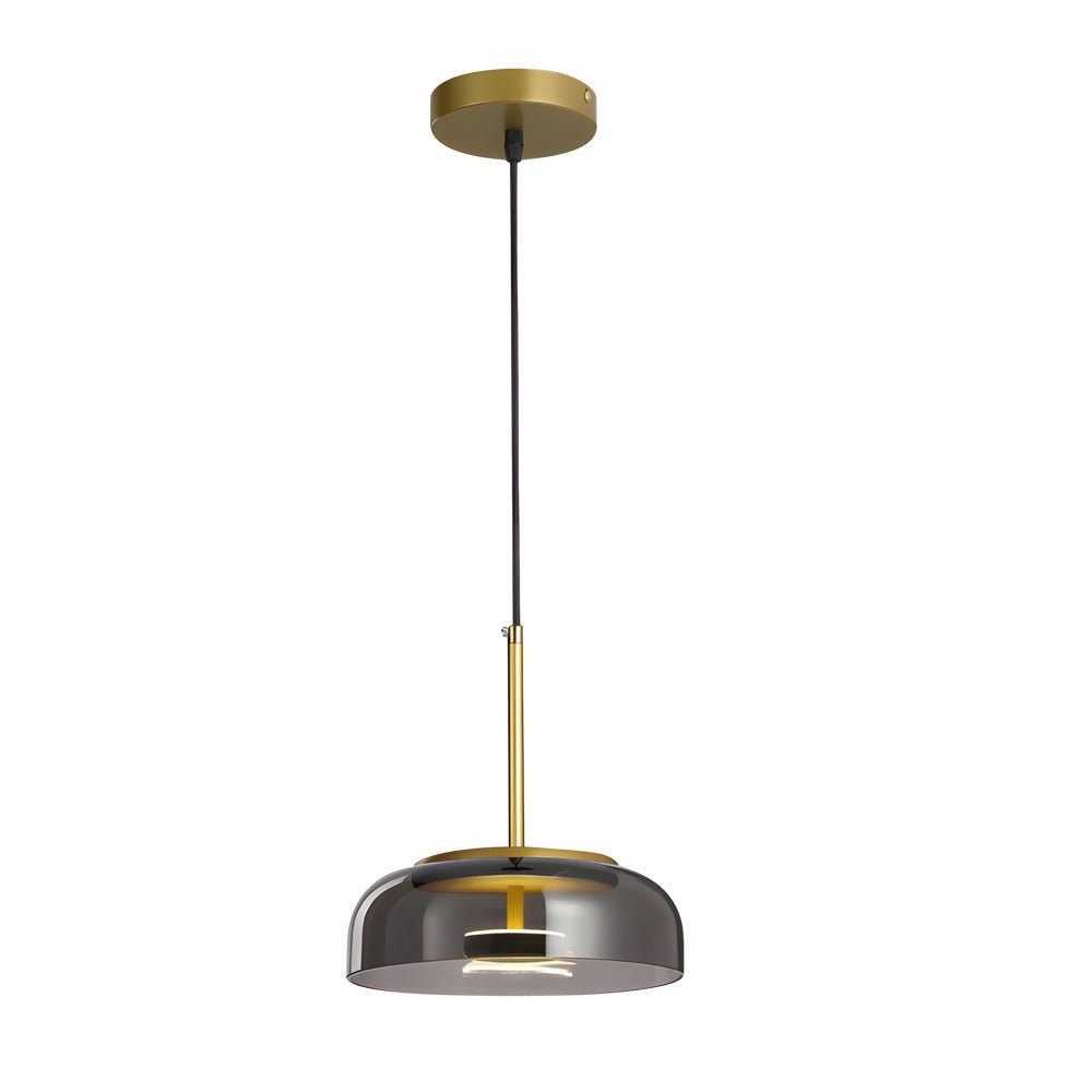 Nordic Style Clear Glass LED Pendant Light for Dining Room & Living Space