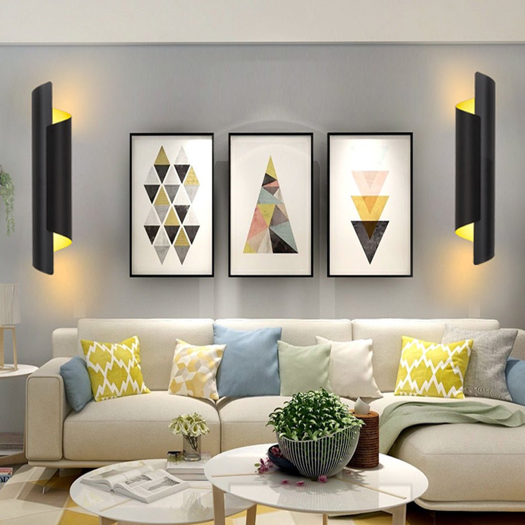 Chic Curved Metal LED Wall Lamp for Nordic Style Bedroom & Living Room