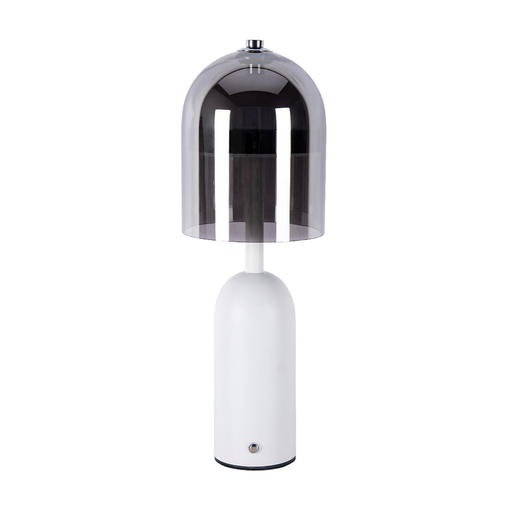 Italian Minimalist Clear Glass Table Lamp for Elegant Living Room Decor