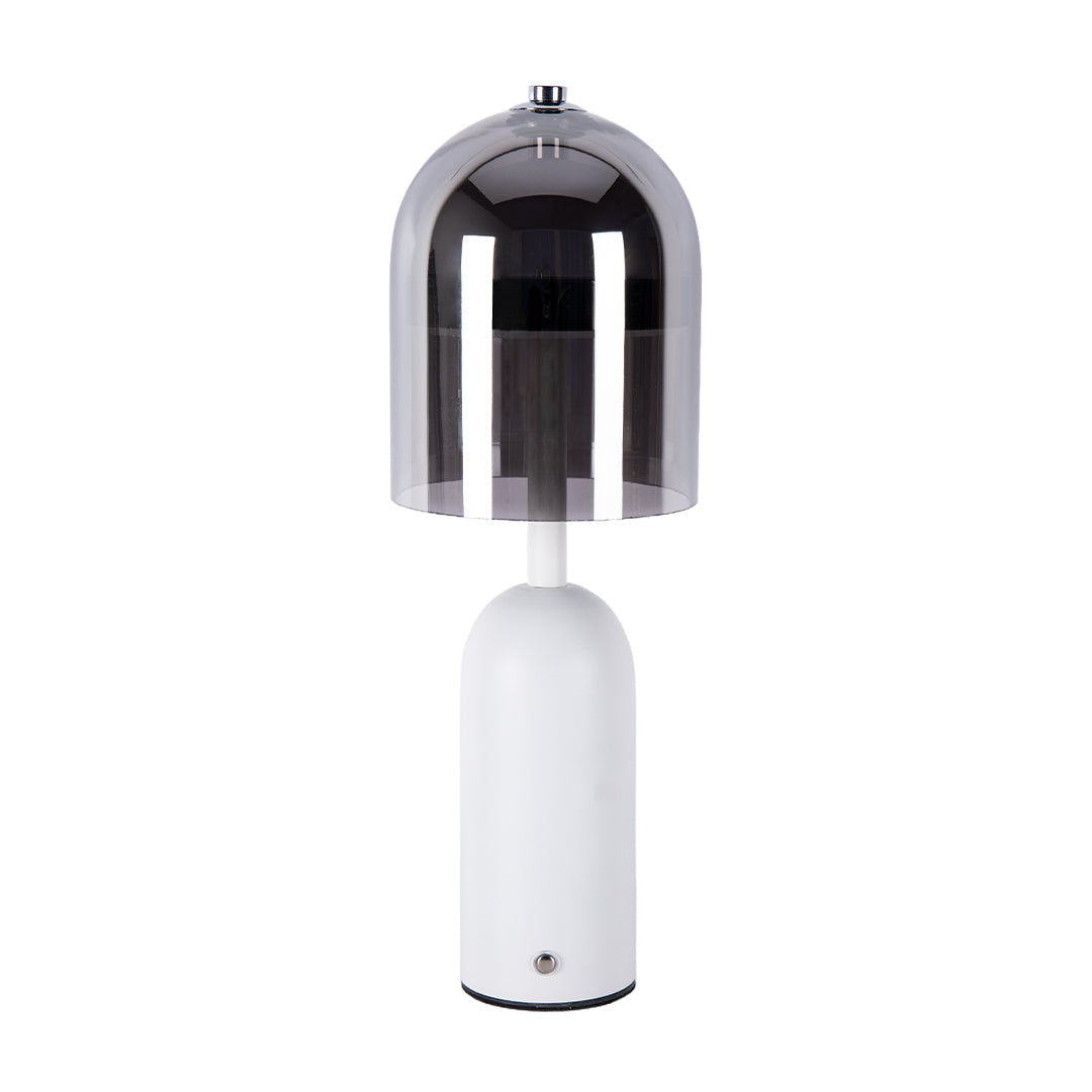 Italian Minimalist Clear Glass Table Lamp for Elegant Living Room Decor