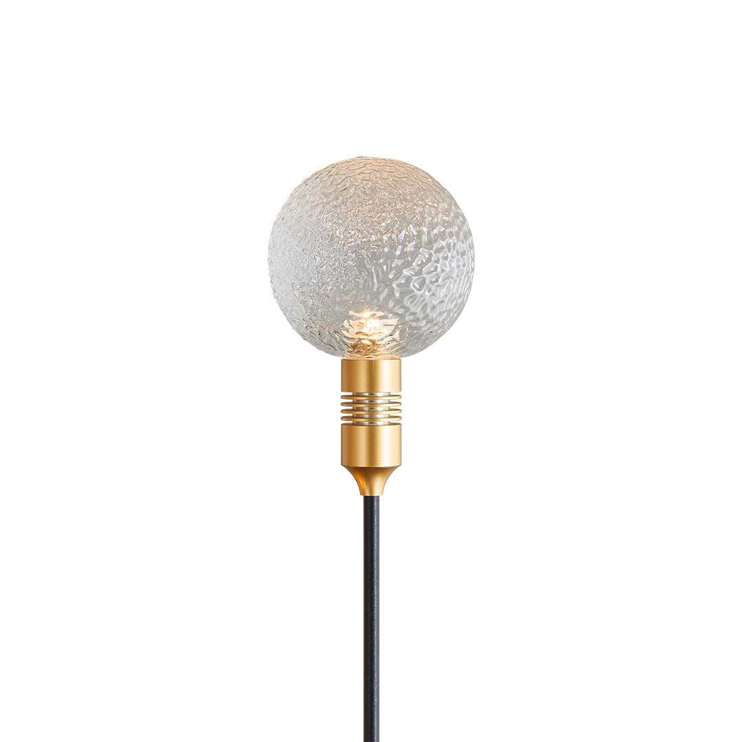 Outdoor Round Reed Decorative Landscape Light in Warm Bronze Finish