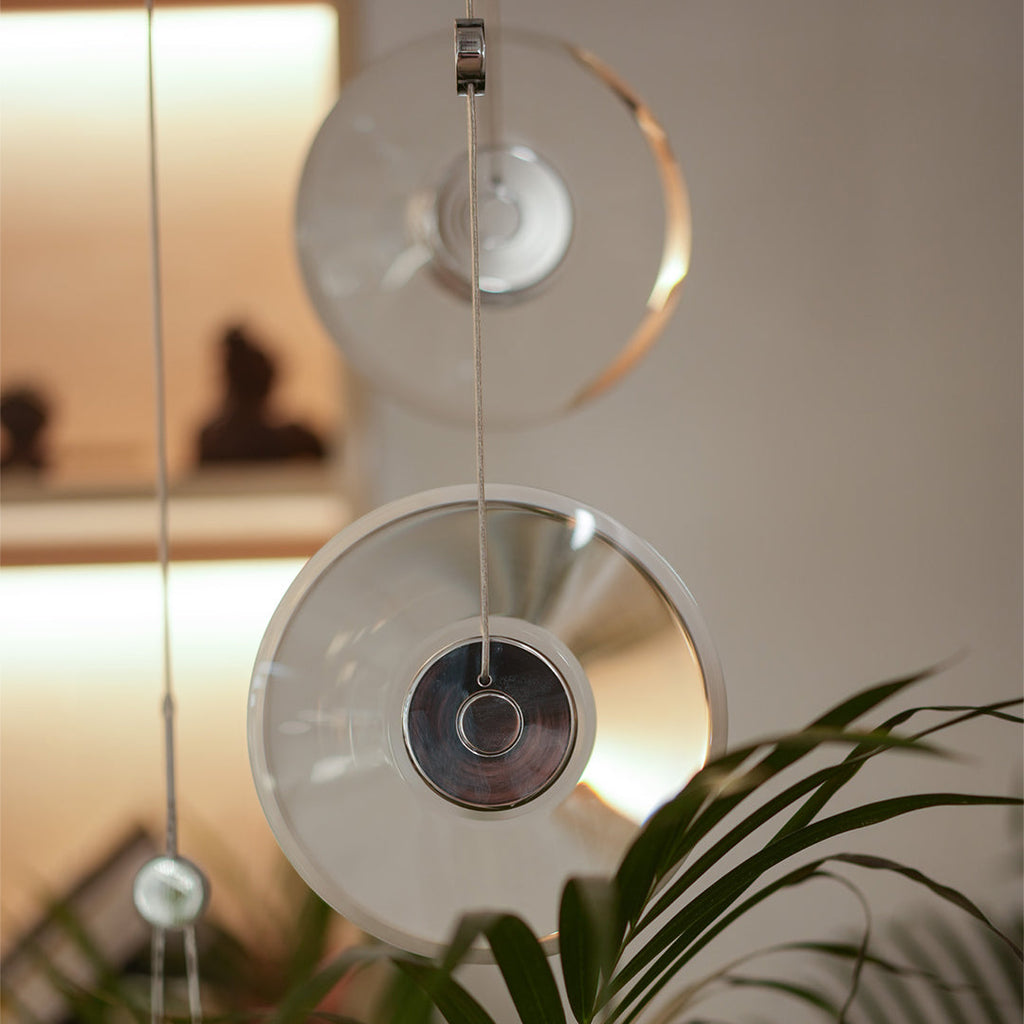 Clear Glass Modern Minimalist Pendant Light Fixture for Living Room