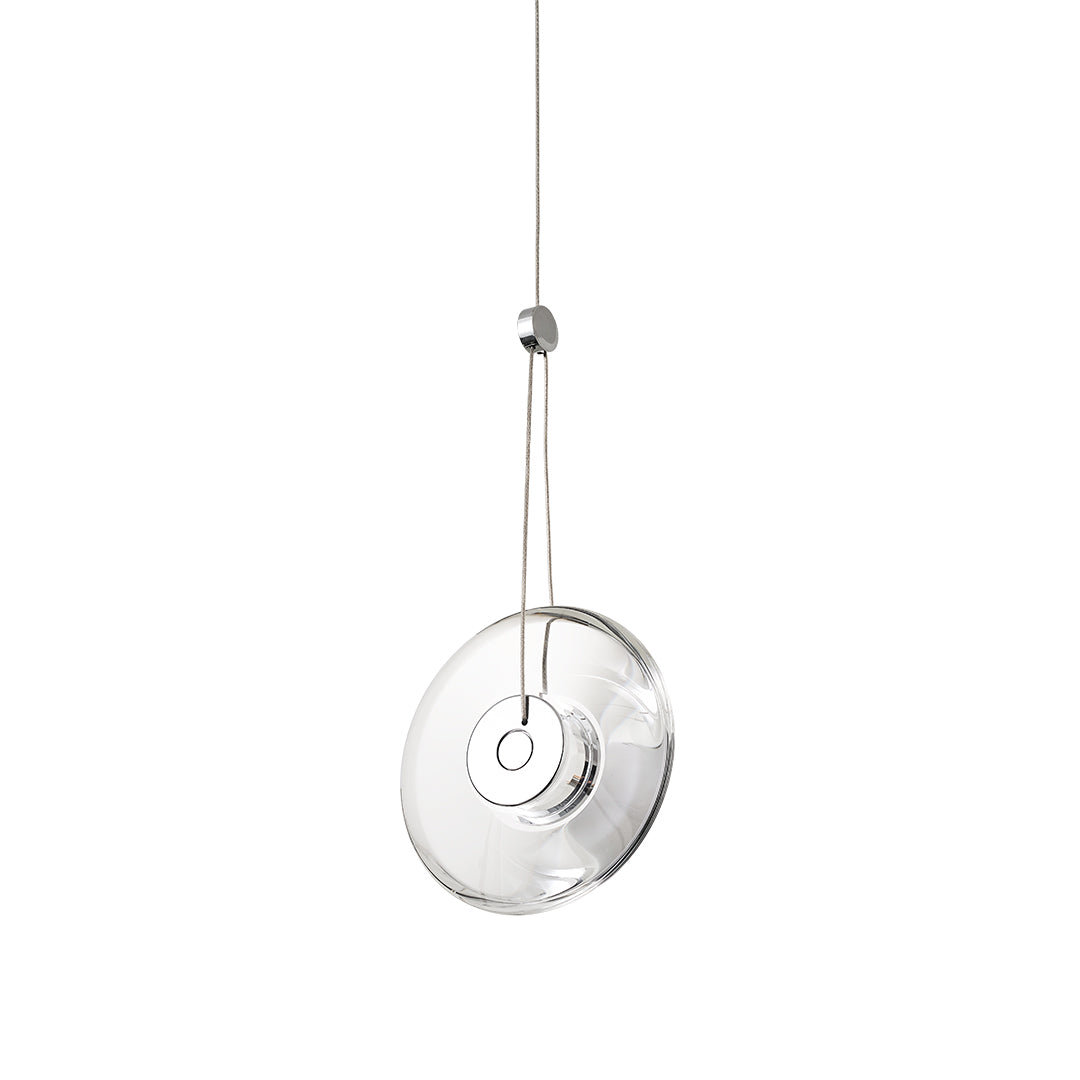 Clear Glass Modern Minimalist Pendant Light Fixture for Living Room