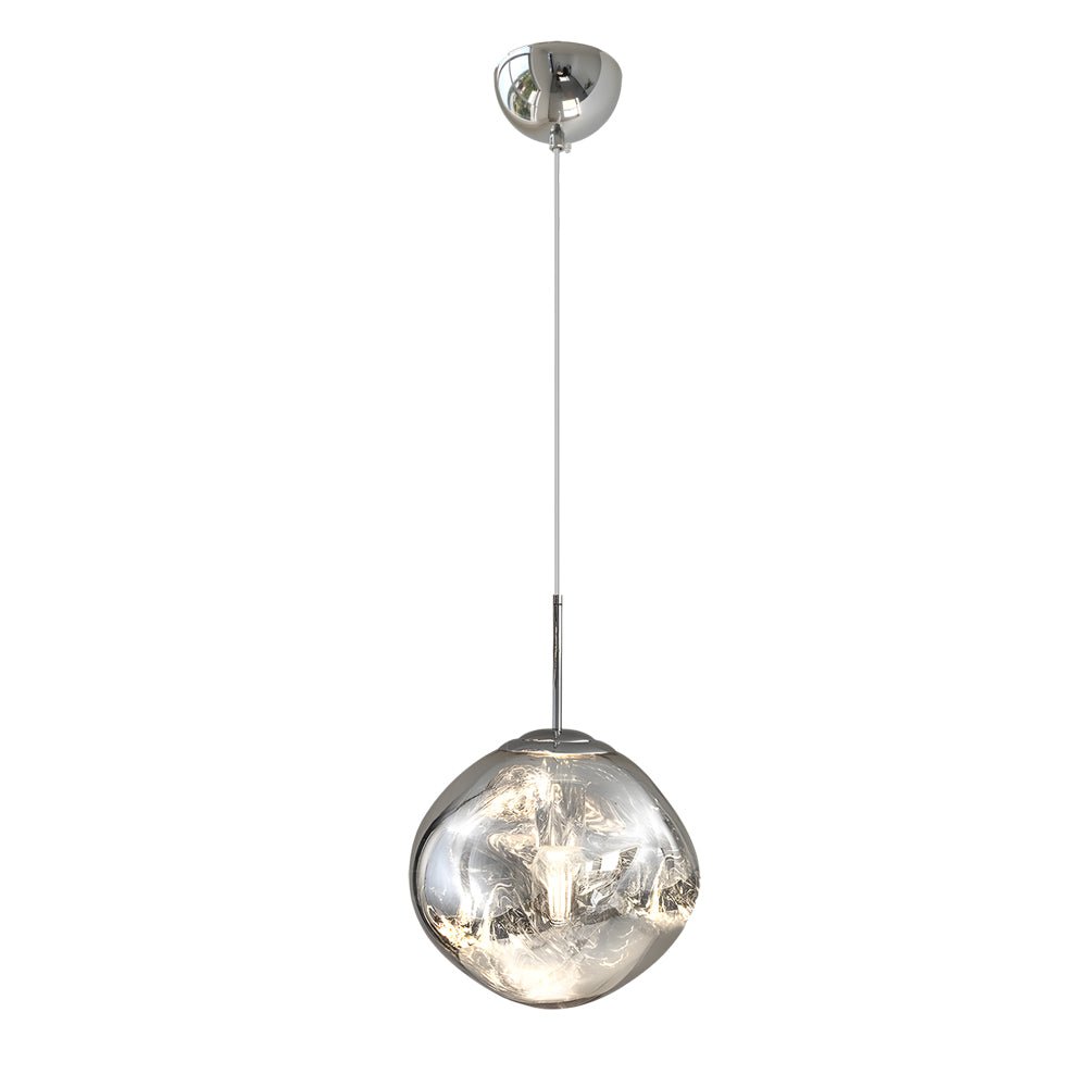 Acrylic Art LED Pendant Light - Modern White Floating Ceiling Fixture