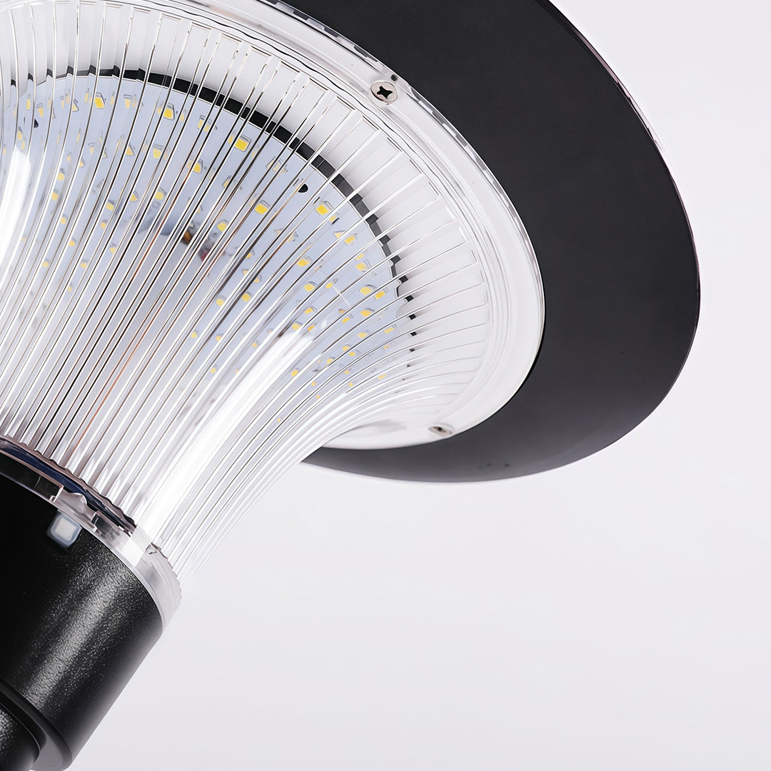 Elegant Black Solar-Powered Pathway Lights for Outdoor Garden Lighting