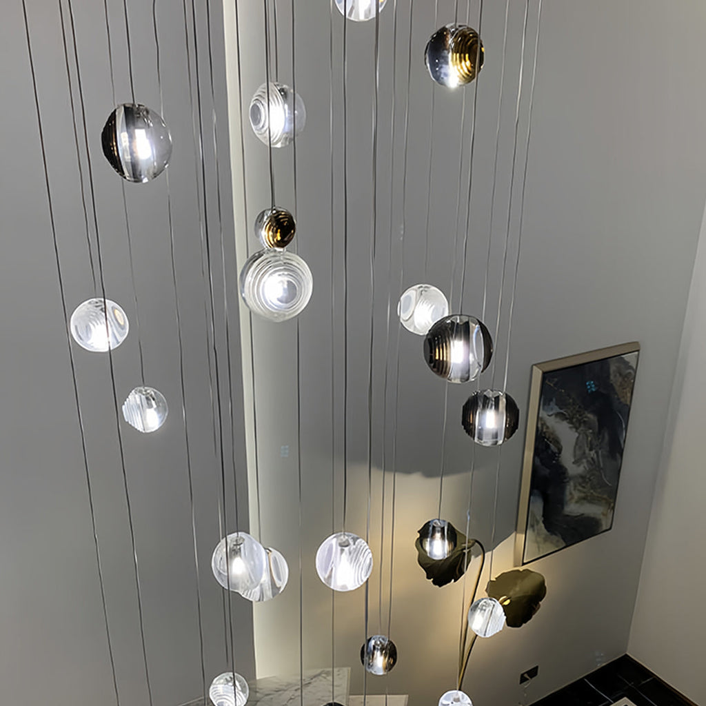 Sleek Black Metal Minimalist Pendant Light Fixture for Dining Room