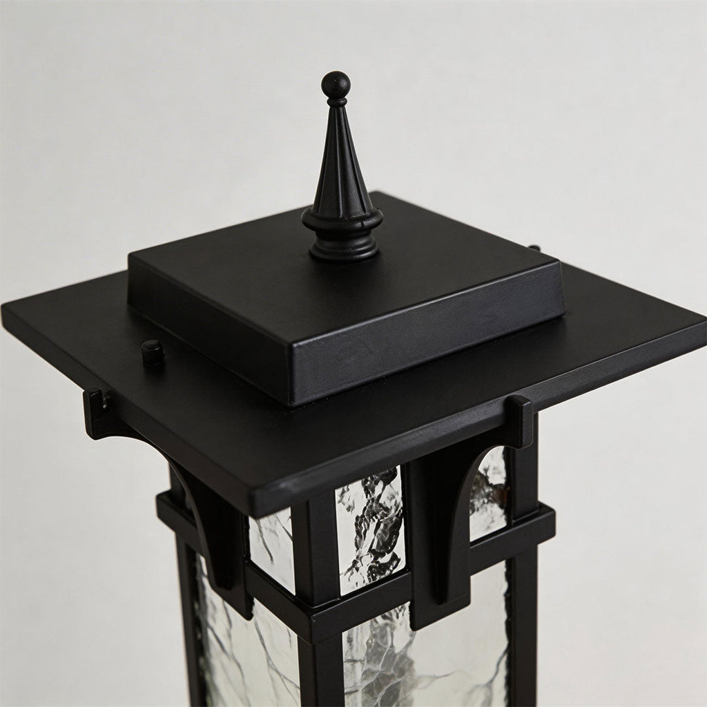 Sleek Black Metal Modern Path Light for Outdoor Landscape Garden Decor