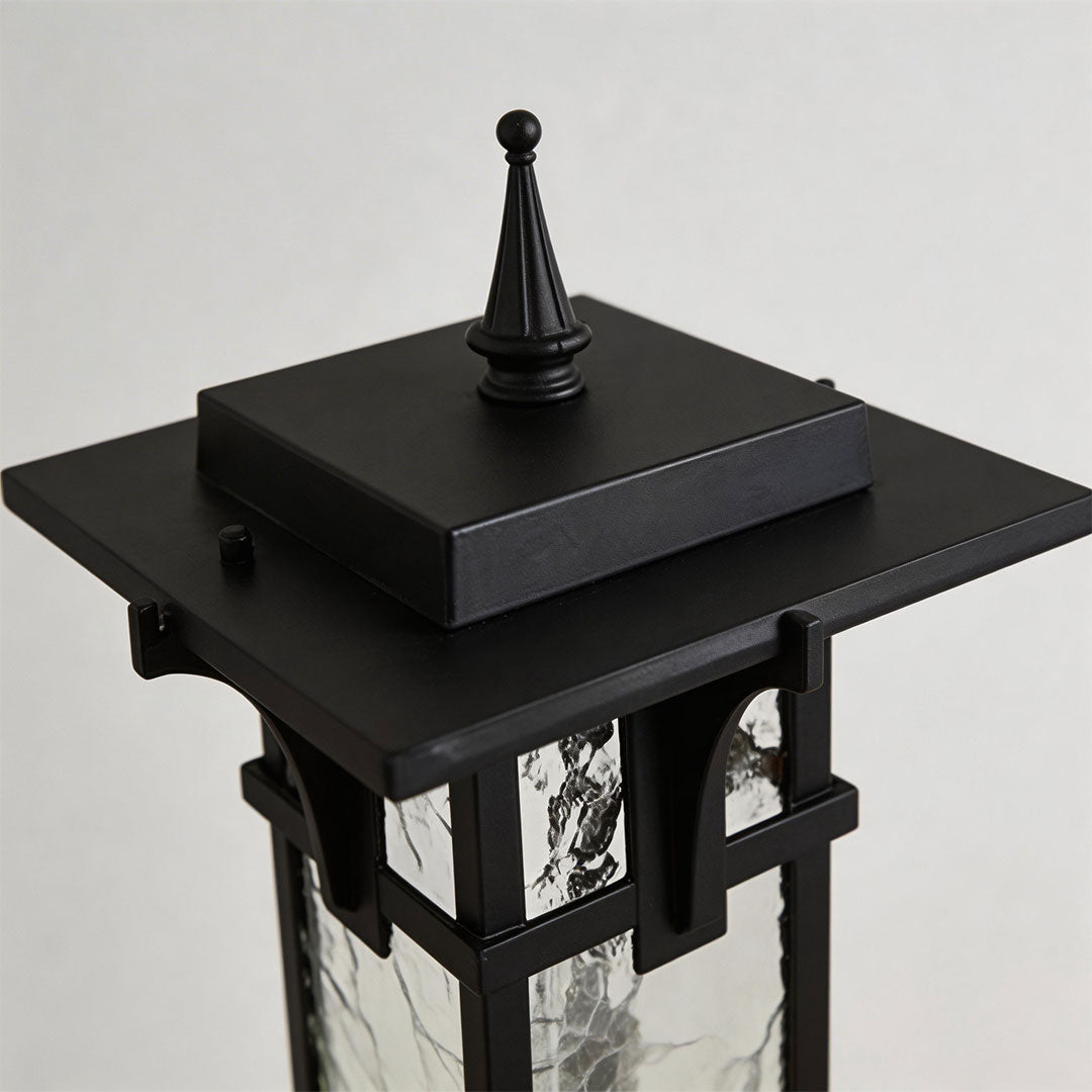 Sleek Black Metal Modern Path Light for Outdoor Landscape Garden Decor