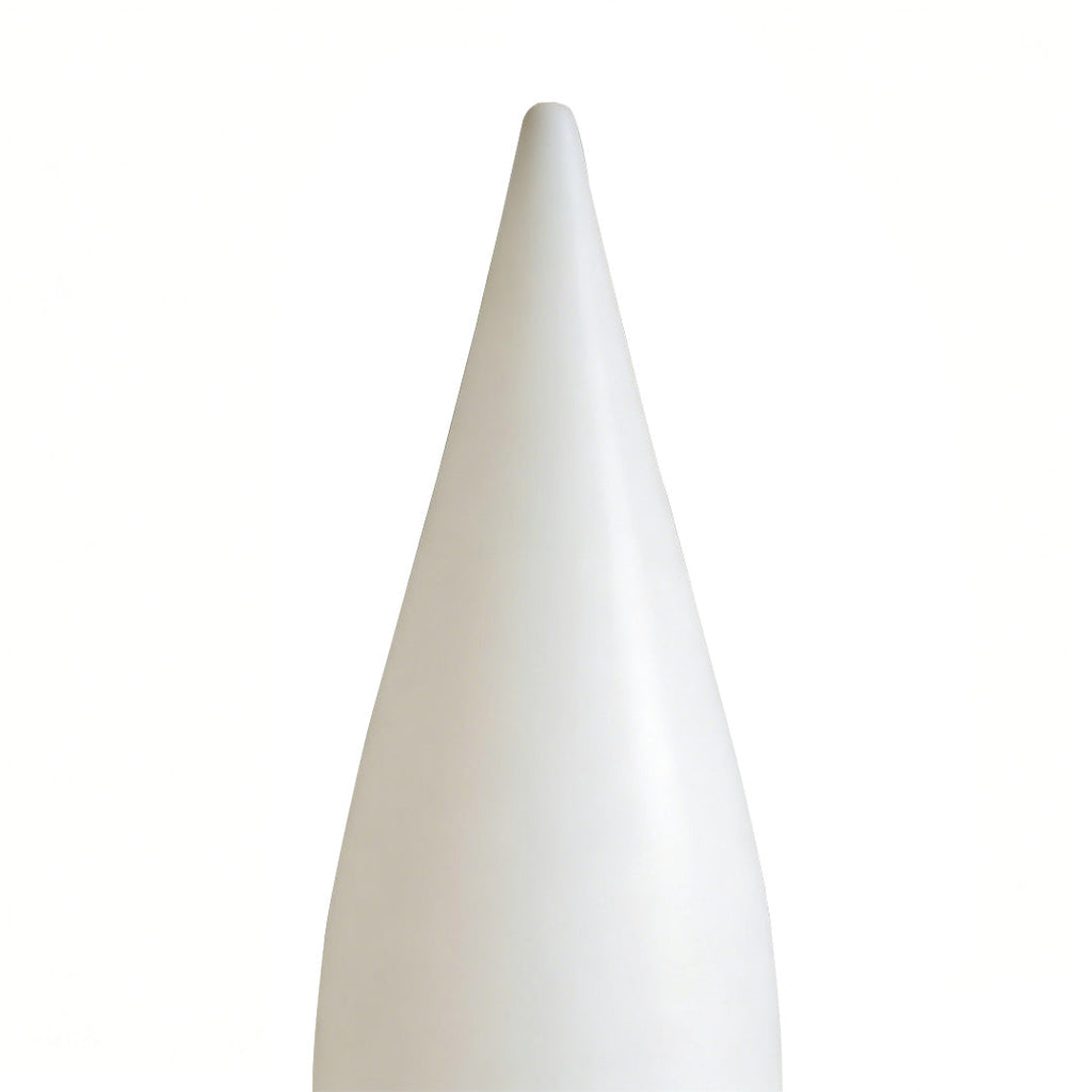 Contemporary Black Teardrop LED Outdoor Floor Lamp for Garden Pathway