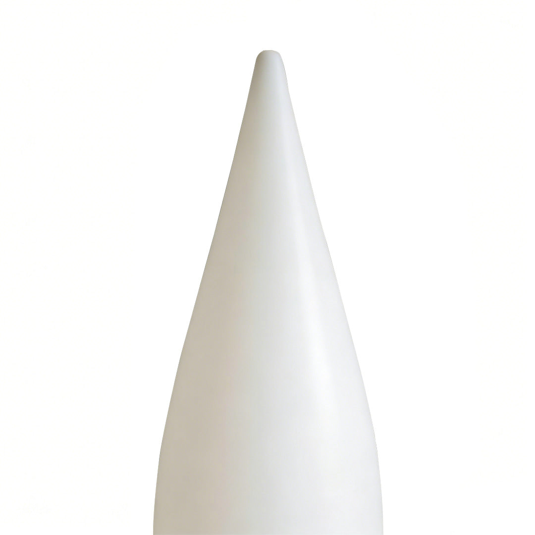 Contemporary Black Teardrop LED Outdoor Floor Lamp for Garden Pathway