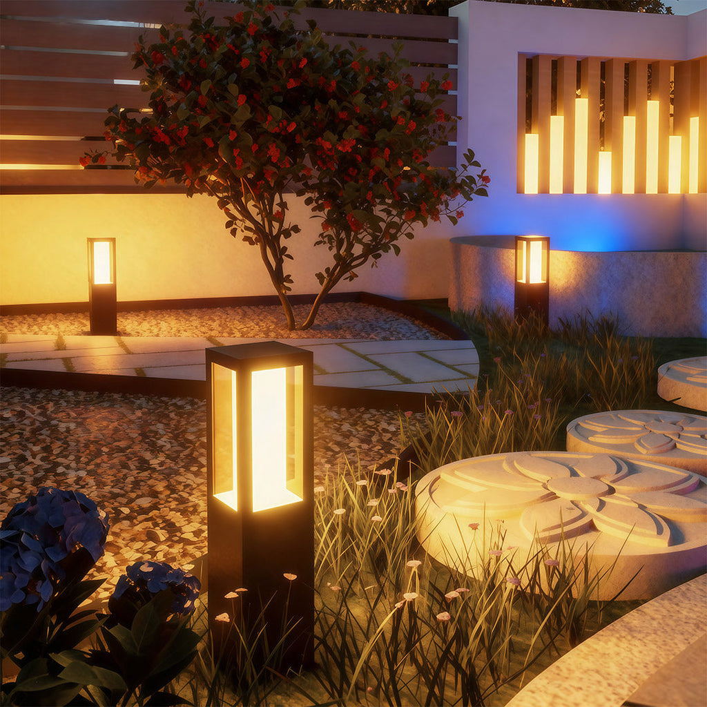Stylish Waterproof Pathway Bollard Lights for Outdoor Landscape Garden
