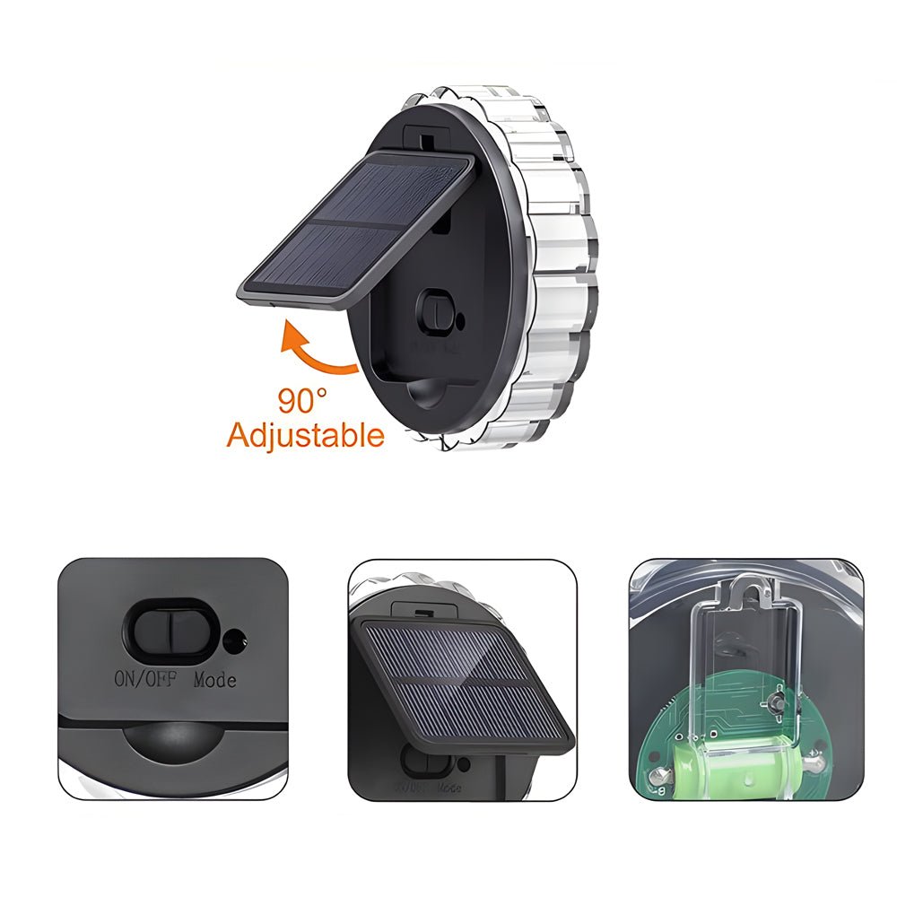 Elegant Solar-Powered Outdoor Patio Wall Lamp in Petal Design for Gardens