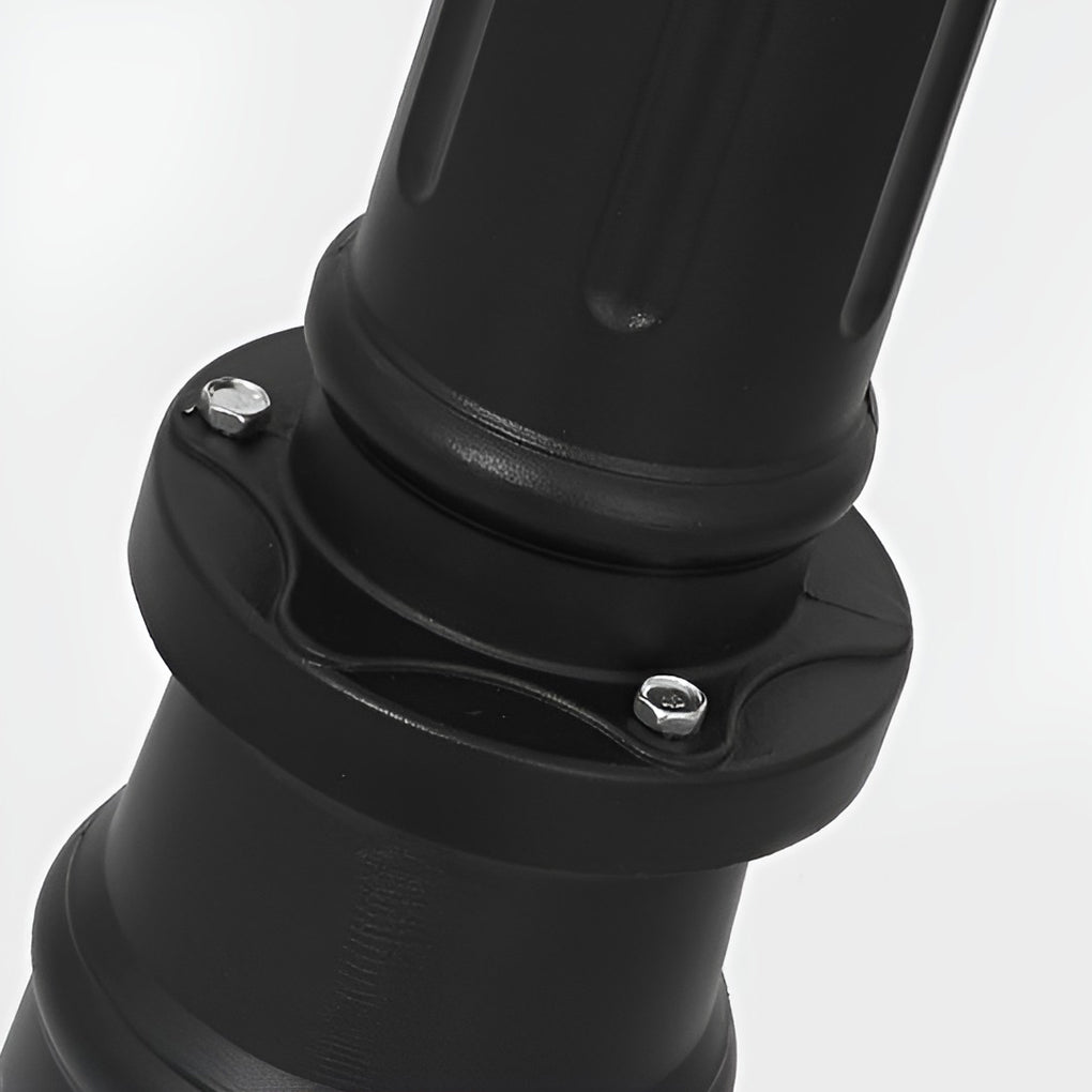 Modern Black Waterproof Double Head Outdoor Post Light Fixture for Gardens