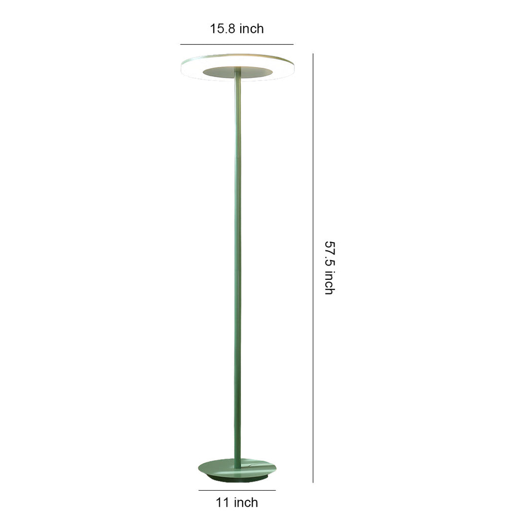 Dimmable Macaron Round Floor Lamp in Colorful Modern Design for Living Room