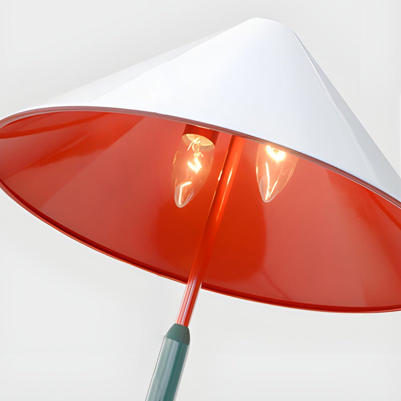 Vibrant Multicolored Metal Triangle Table Lamp for Modern Home Décor