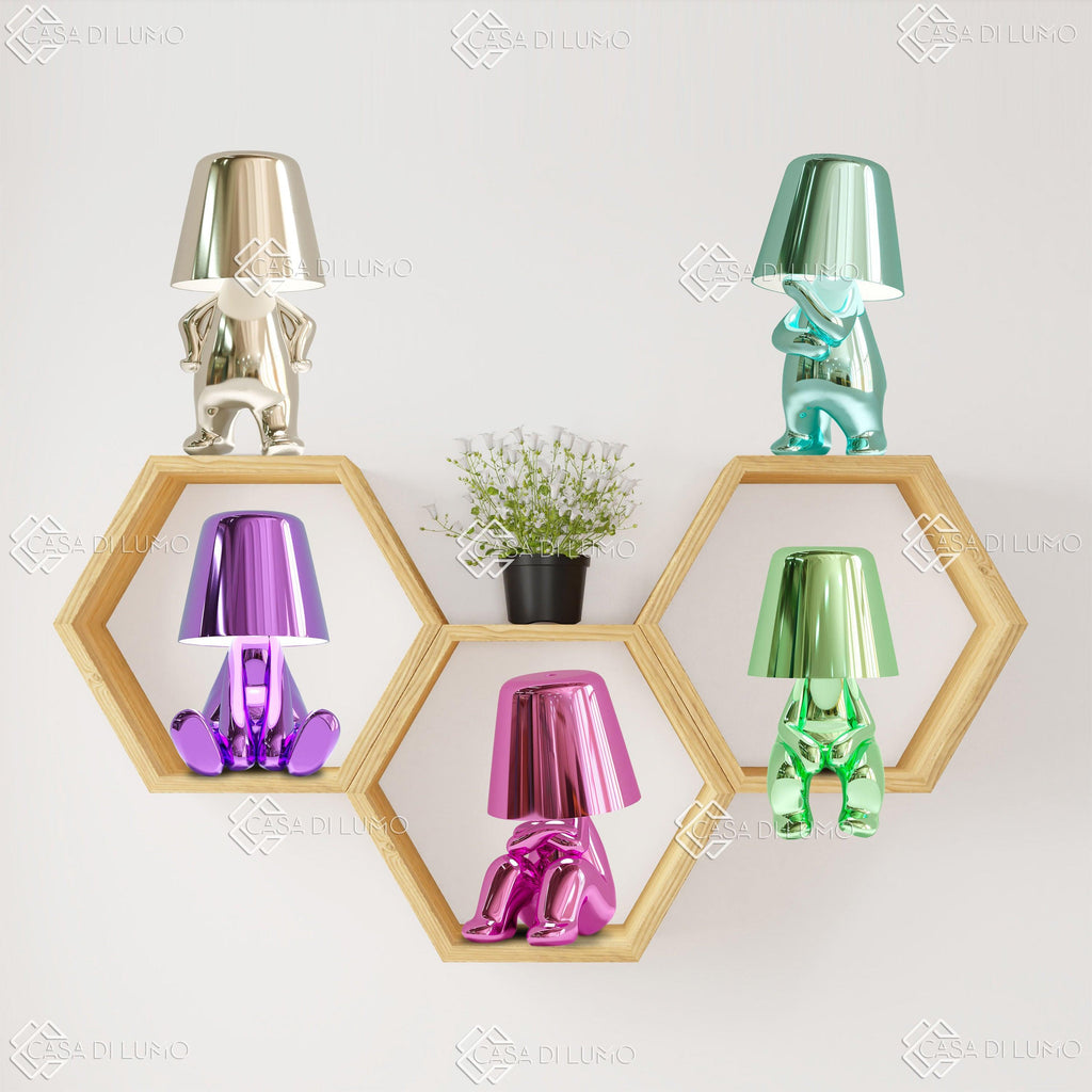 Vibrant Multicolor Table Lamps - Modern Ceramic Lighting for Living Room