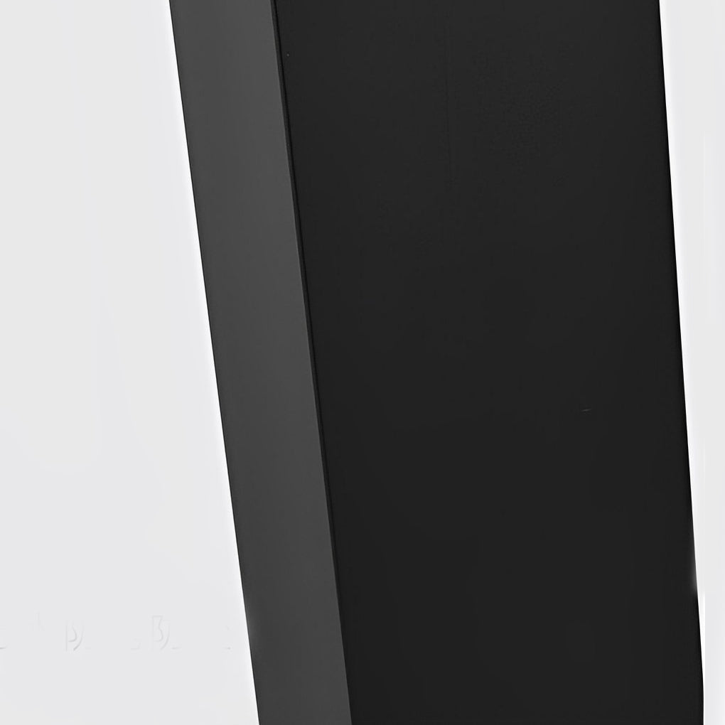 Modern Square Black Cob Outdoor LED Bollard Lights for Commercial Spaces