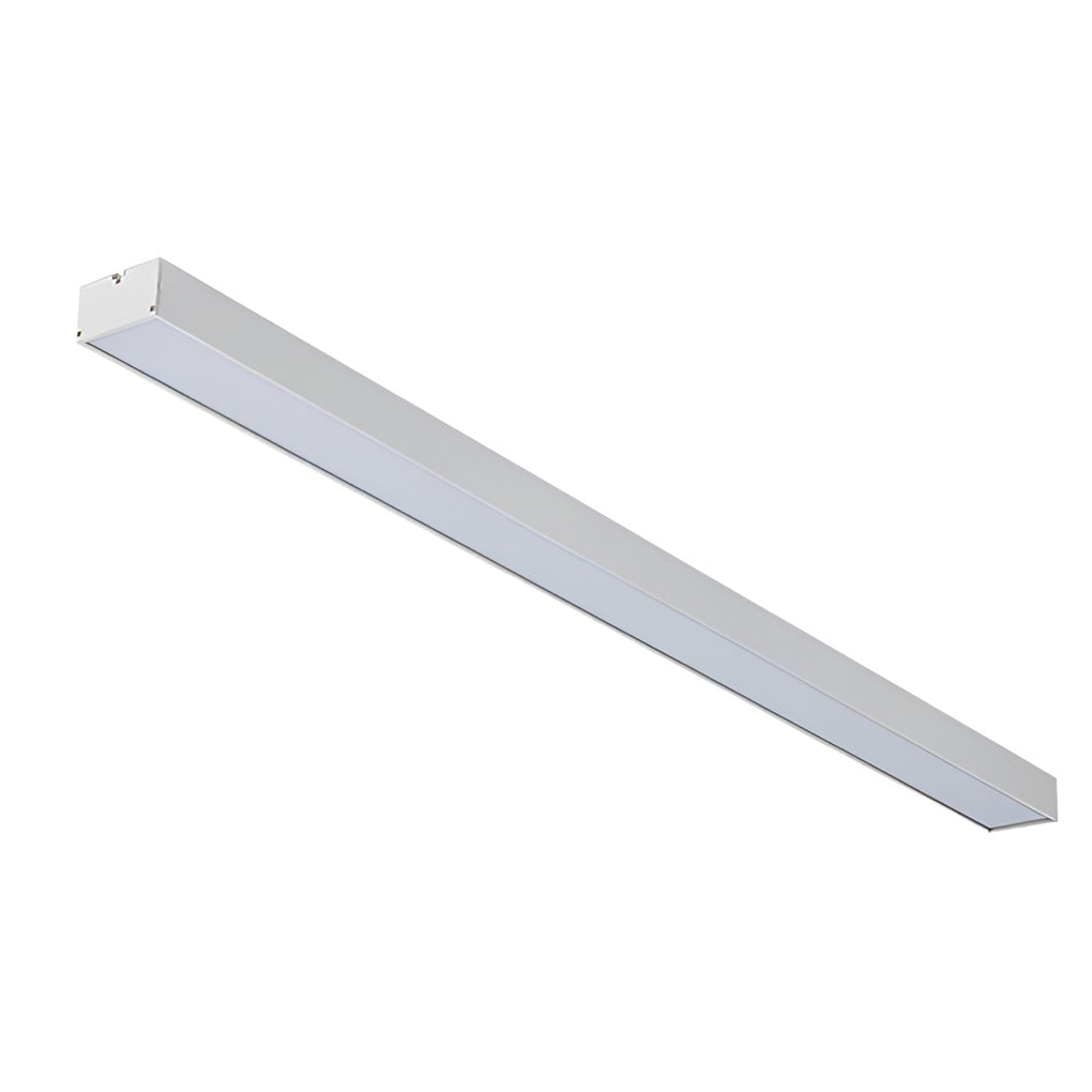 Sleek Black Rectangular LED Linear Pendant Light for Kitchen & Dining Room
