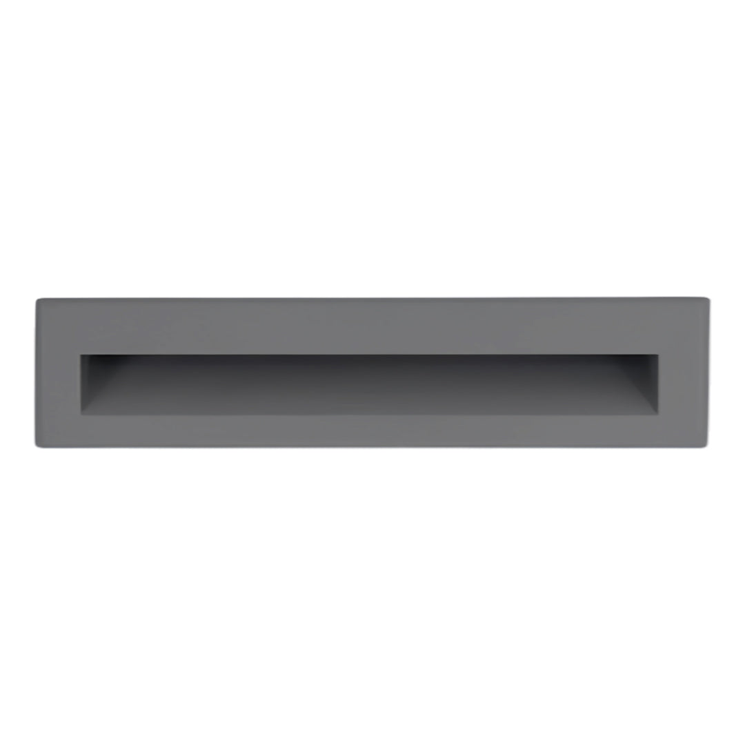 Modern Minimalist Embedded LED Step Lights for Outdoor Stairs – Black Finish