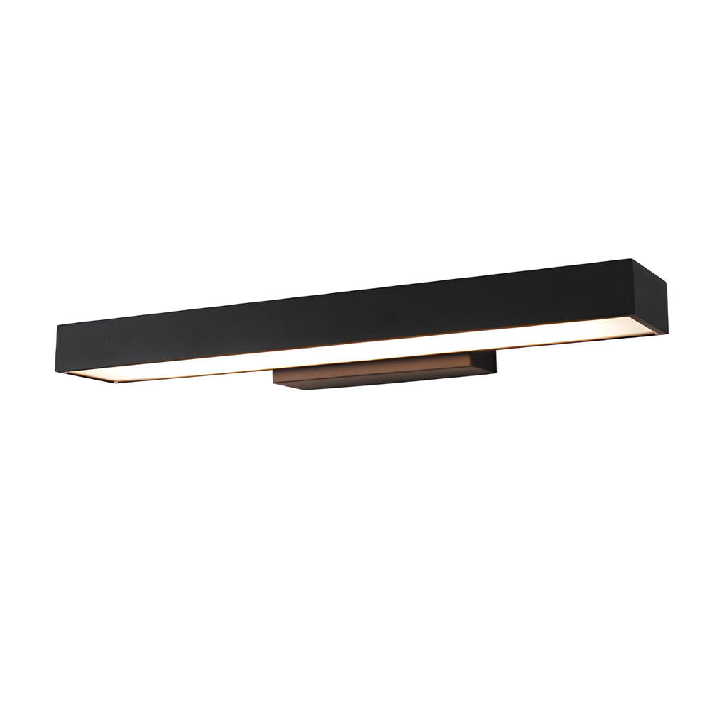 Black Rectangular LED Linear Wall Light for Outdoor Contemporary Spaces