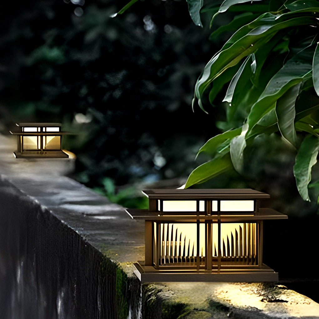 Waterproof Modern LED Porch Pillar Lights - Outdoor Decorative Fixtures