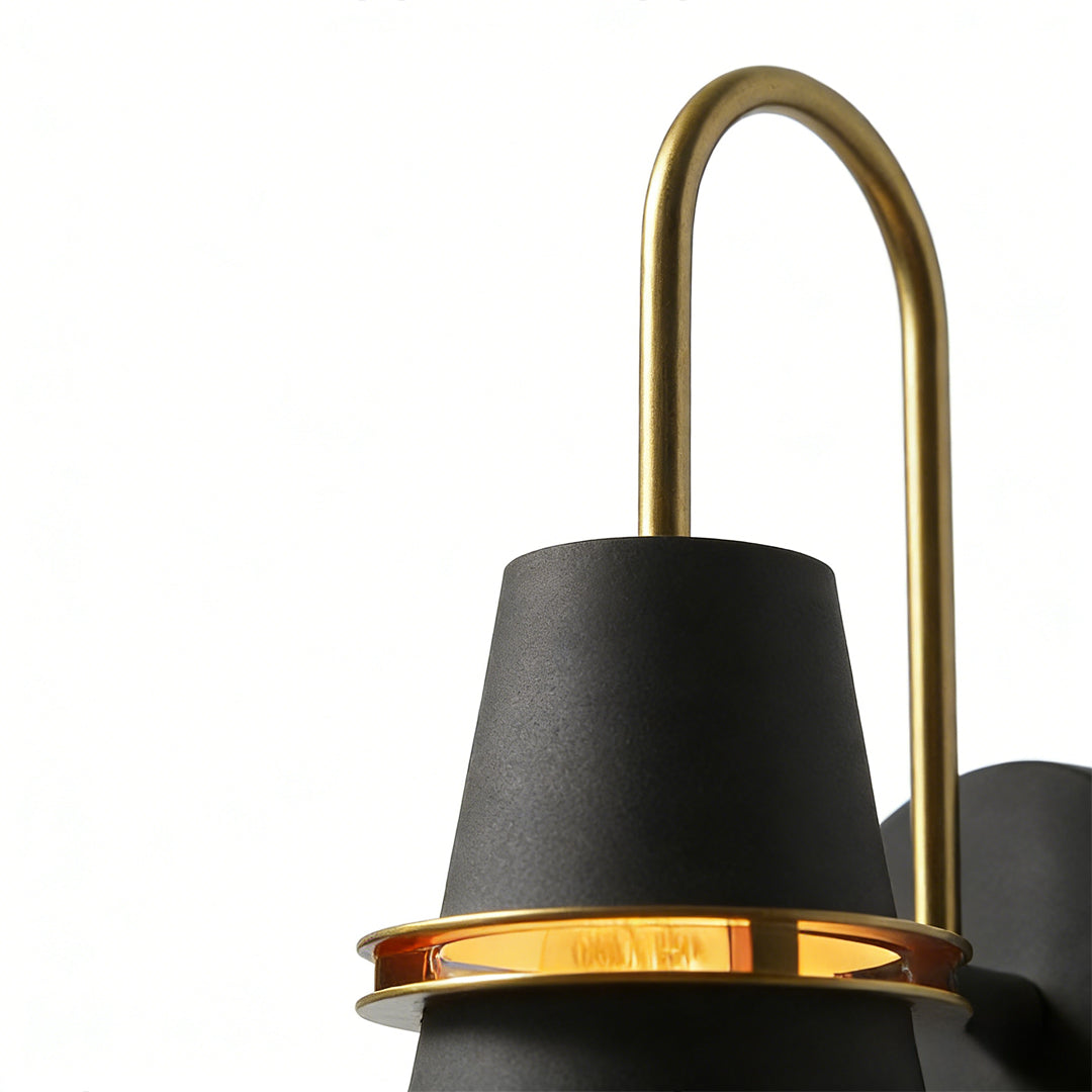 Modern White Iron Cone Wall Lamp for Living Room and Bedroom Decor