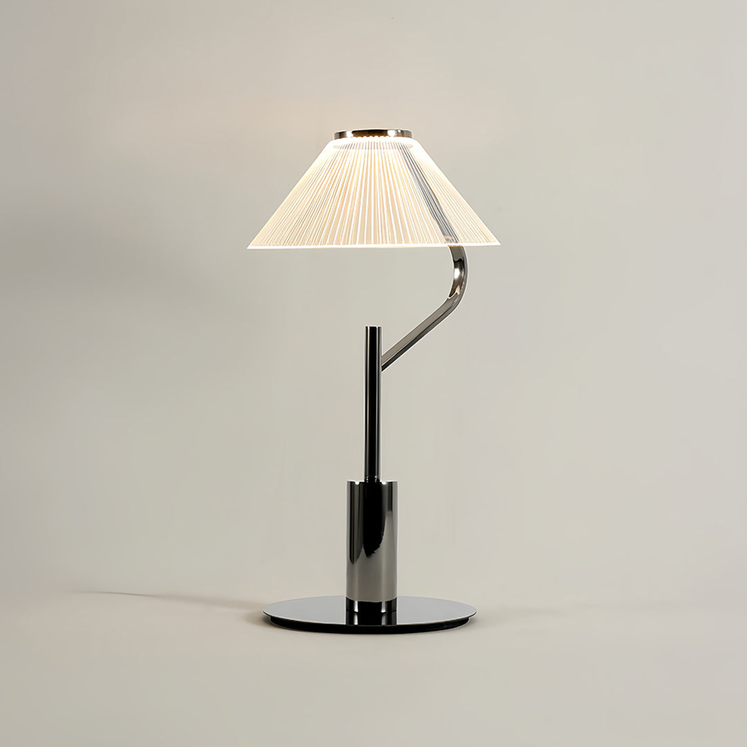 Elegant Chrome LED Floor Lamp with Acrylic Shade for Modern Living Rooms