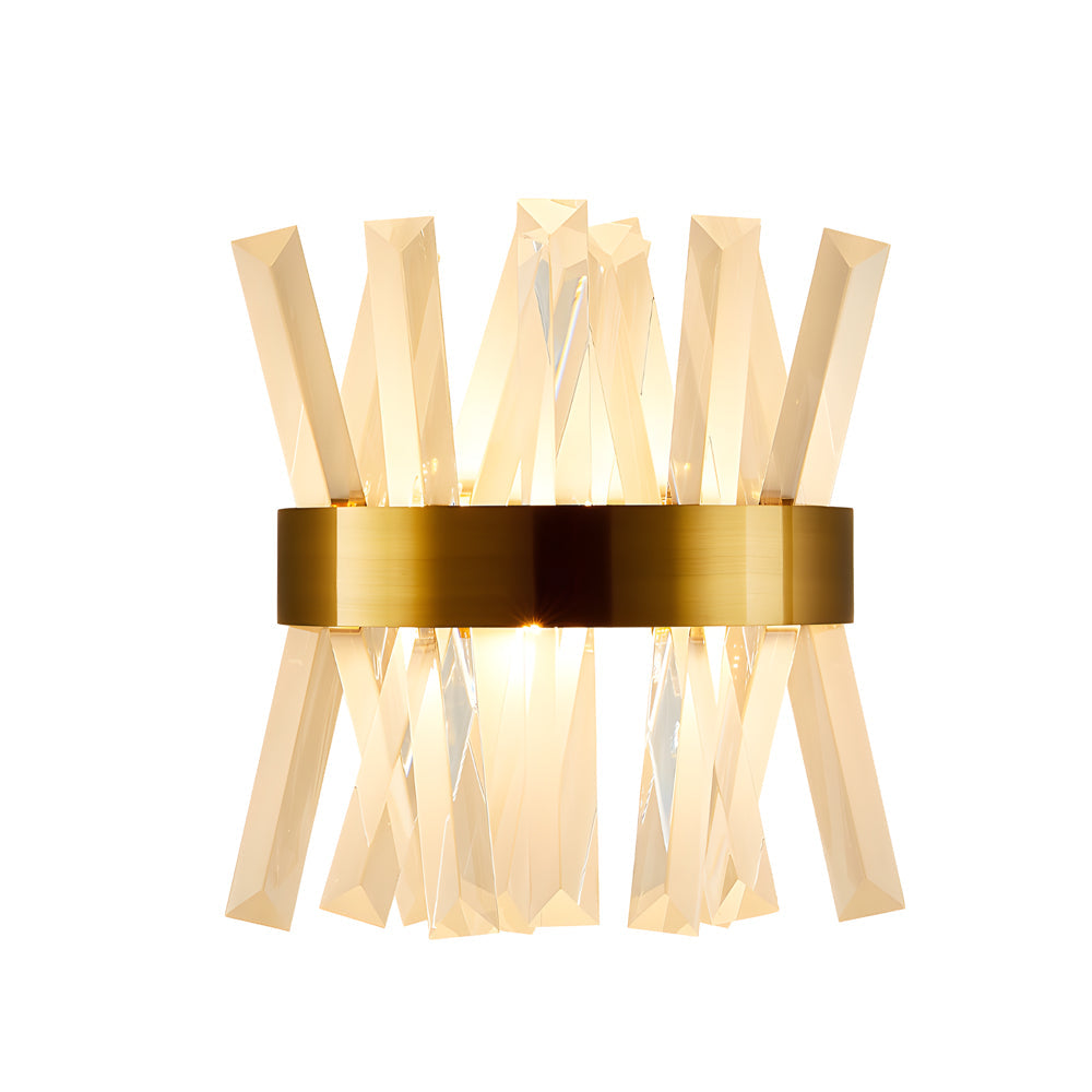 Nordic Style Contemporary Crystal Wall Sconces for Elegant Living Spaces
