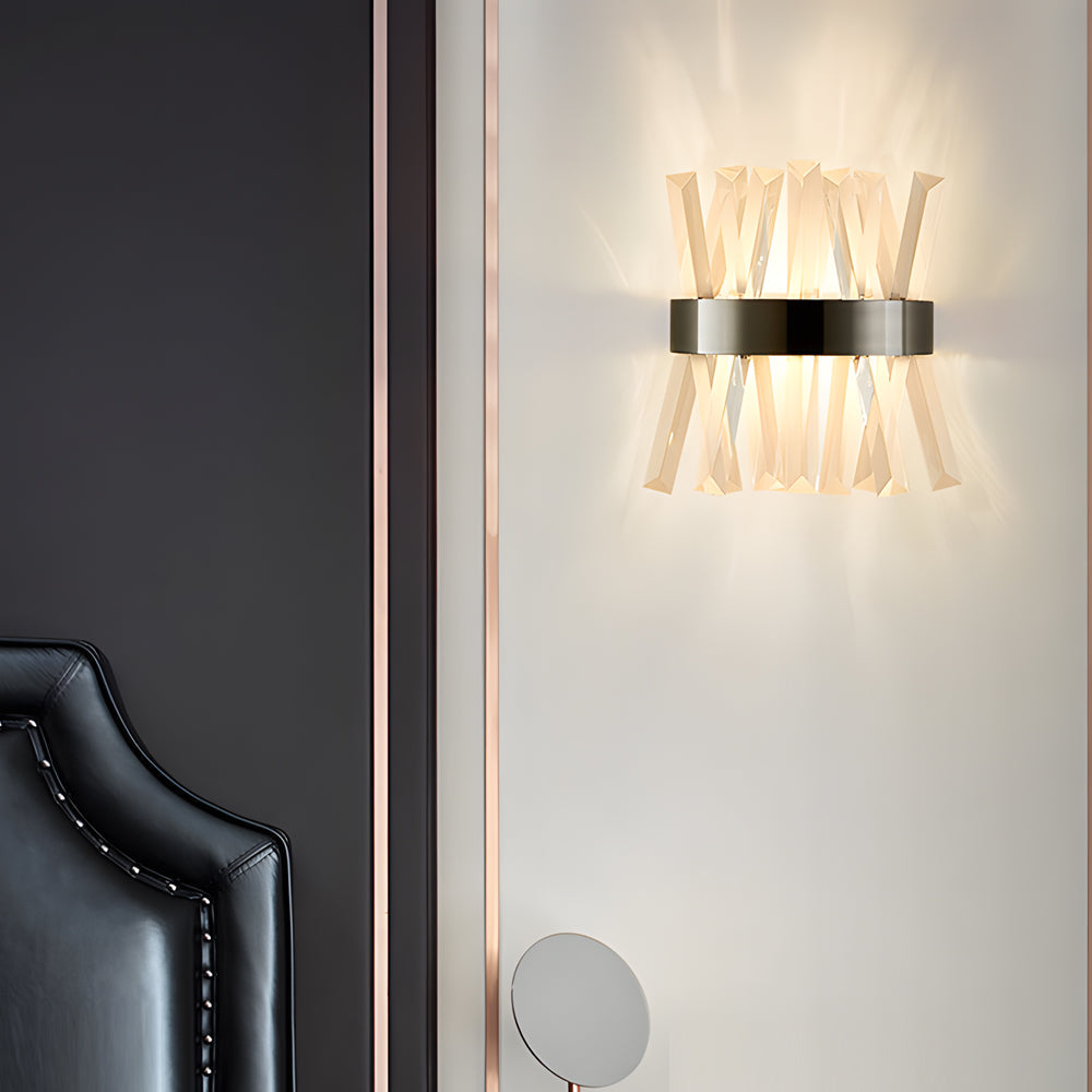 Nordic Style Contemporary Crystal Wall Sconces for Elegant Living Spaces