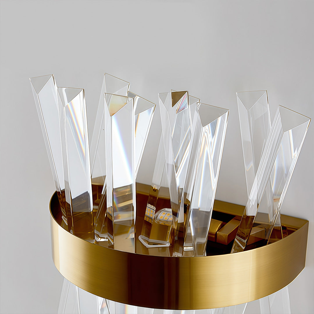 Nordic Style Contemporary Crystal Wall Sconces for Elegant Living Spaces