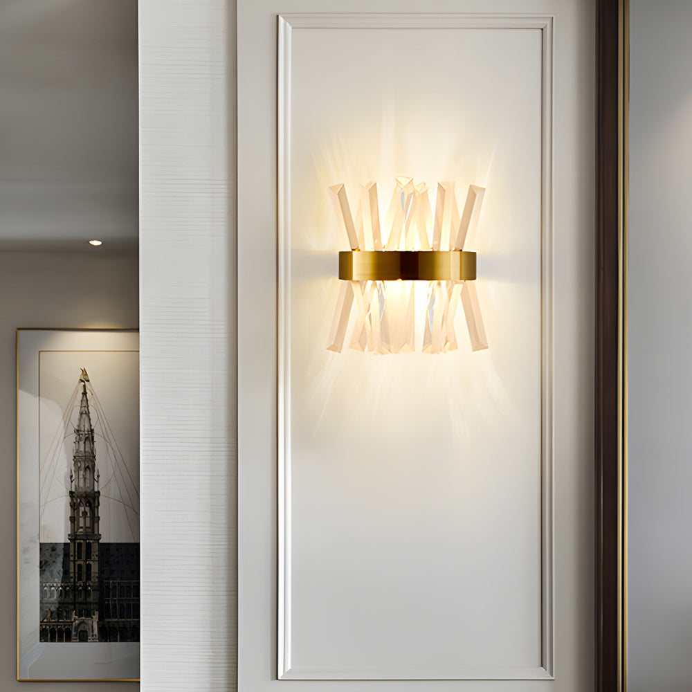 Nordic Style Contemporary Crystal Wall Sconces for Elegant Living Spaces