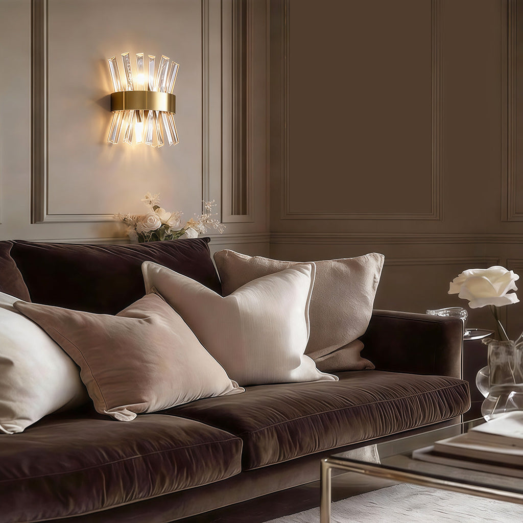 Nordic Style Contemporary Crystal Wall Sconces for Elegant Living Spaces