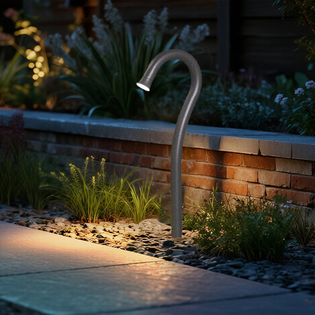 Sleek Solar LED Garden Lights - Durable Stainless Steel for Outdoor Spaces