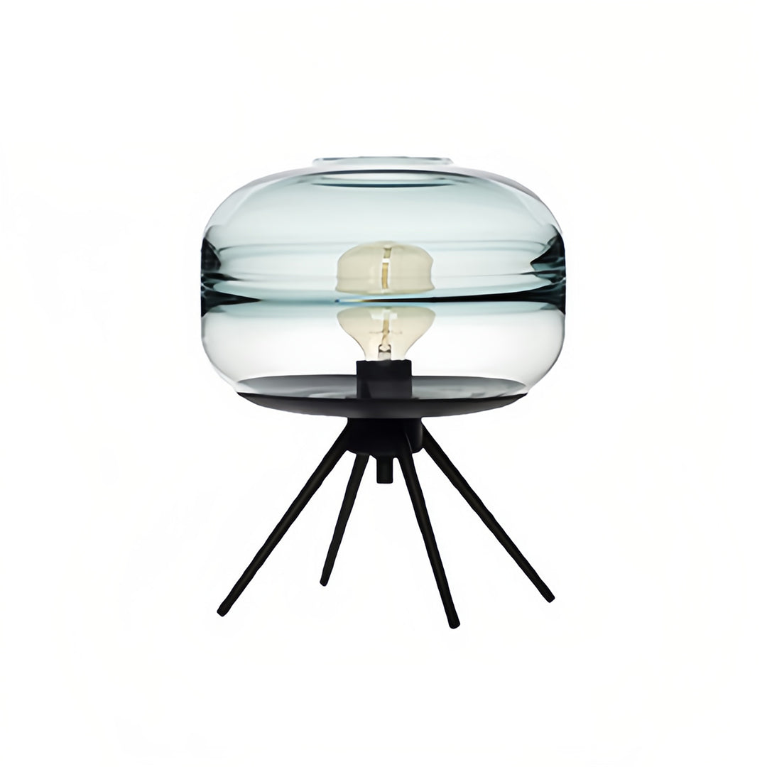Modern Nordic Glass Accent Table Lamp with Four Legs for Living Room