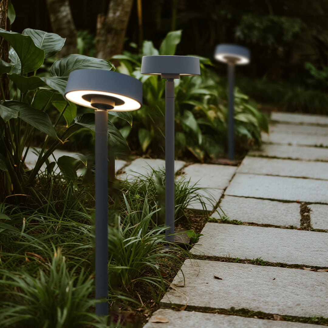 Sleek Black Waterproof Outdoor Pathway Lights for Modern Landscapes