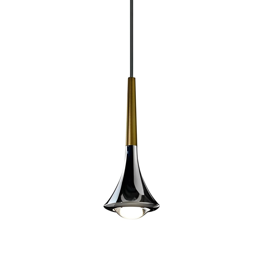 Modern Teardrop Metal Mini Pendant Light Fixture for Kitchen or Dining Room
