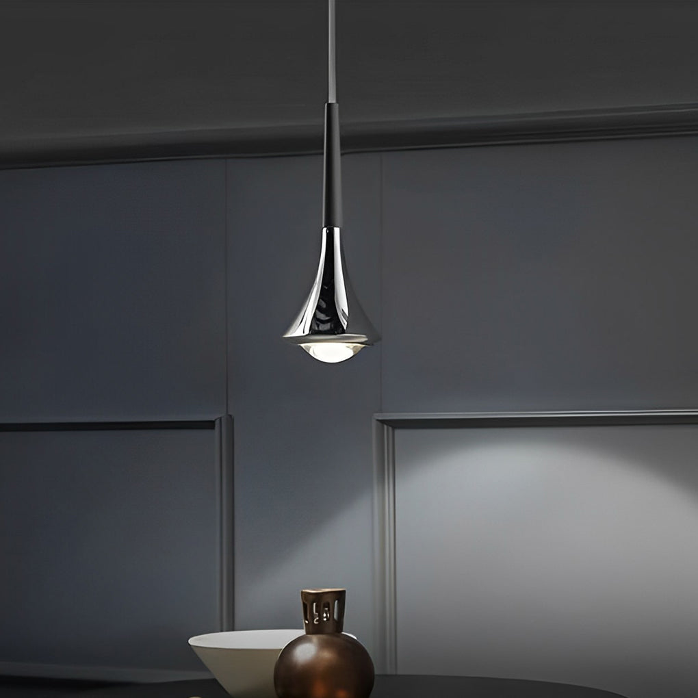 Stylish Teardrop Metal Mini Pendant Light for Modern Dining Room Decor