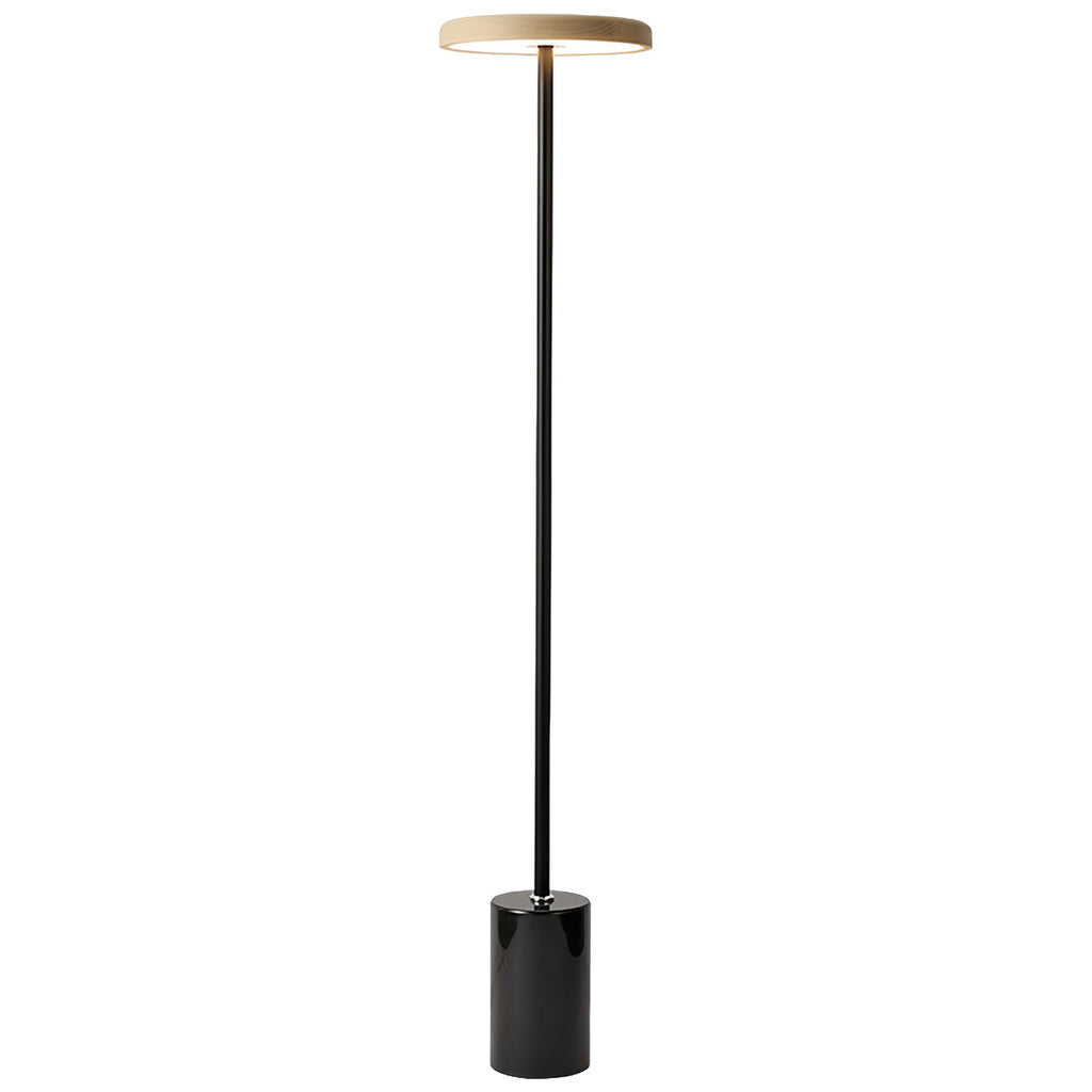 Sleek White Minimalist LED Dimmable Floor Lamp for Living Room Decor