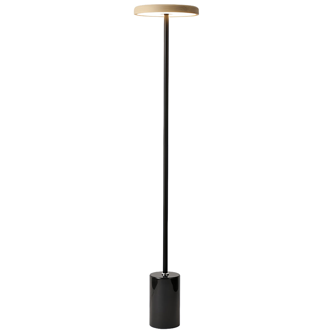 Sleek White Minimalist LED Dimmable Floor Lamp for Living Room Decor