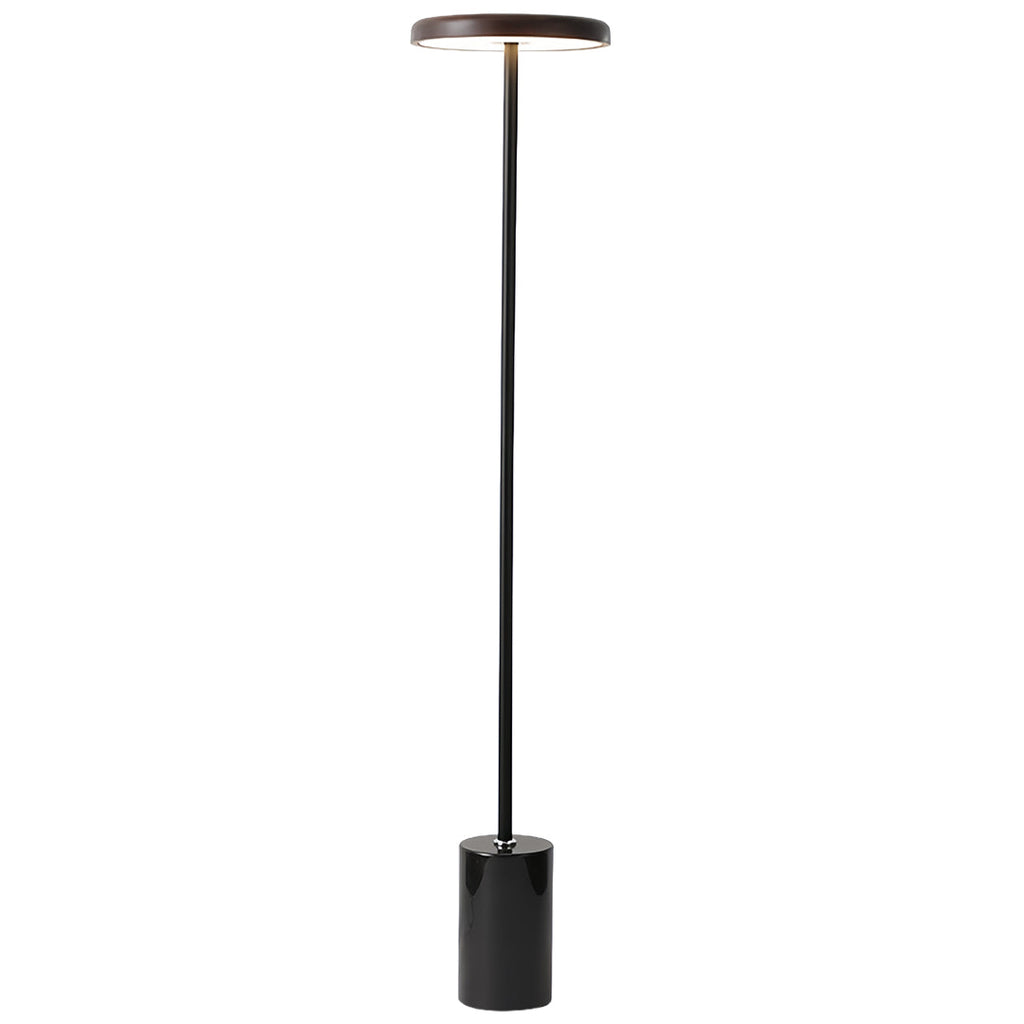 Sleek White Minimalist LED Dimmable Floor Lamp for Living Room Decor