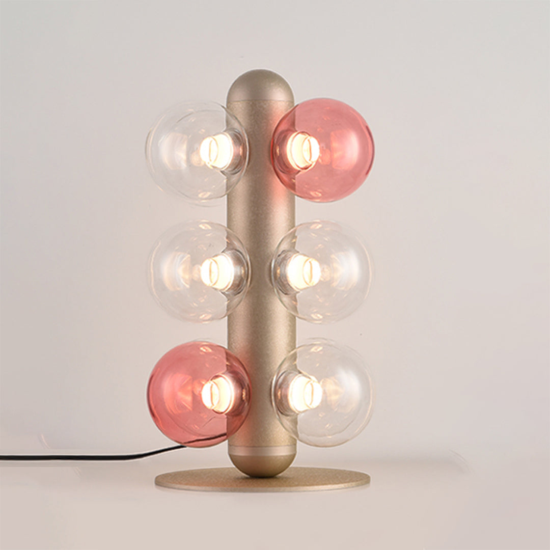 Modern Clear Glass Bubble LED Table Lamp for Minimalist Home Decor