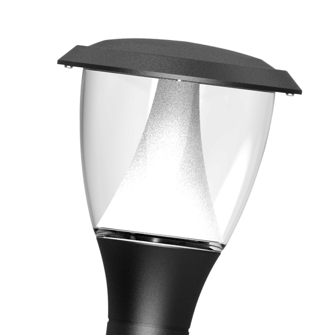 Modern Minimalist White LED Garden Stake Lights for Outdoor Walkways