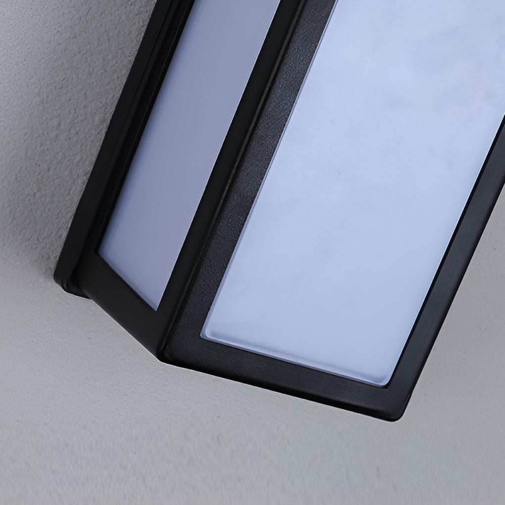 Sleek Black Waterproof LED Outdoor Wall Light for Modern Patios & Gardens