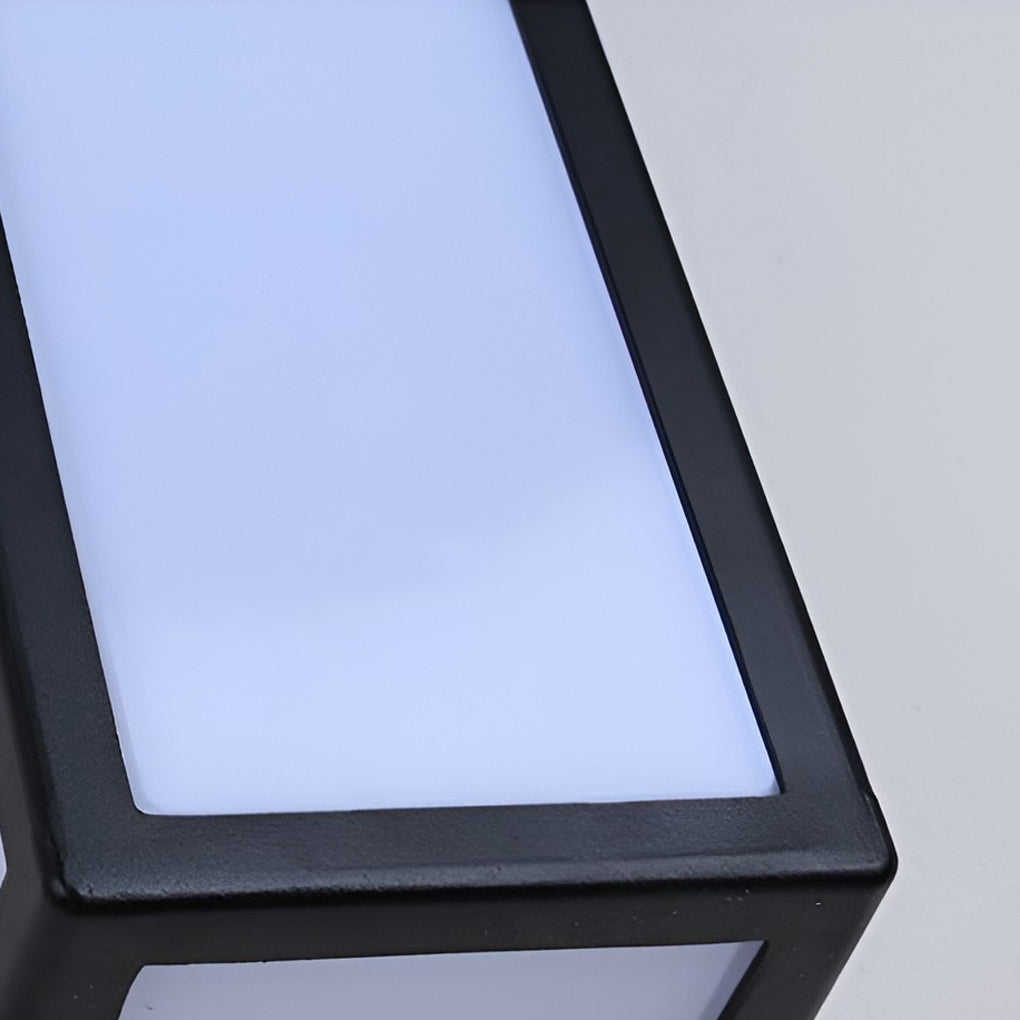 Sleek Black Waterproof LED Outdoor Wall Light for Modern Patios & Gardens