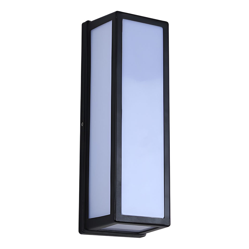 Sleek Black Waterproof LED Outdoor Wall Light for Modern Patios & Gardens