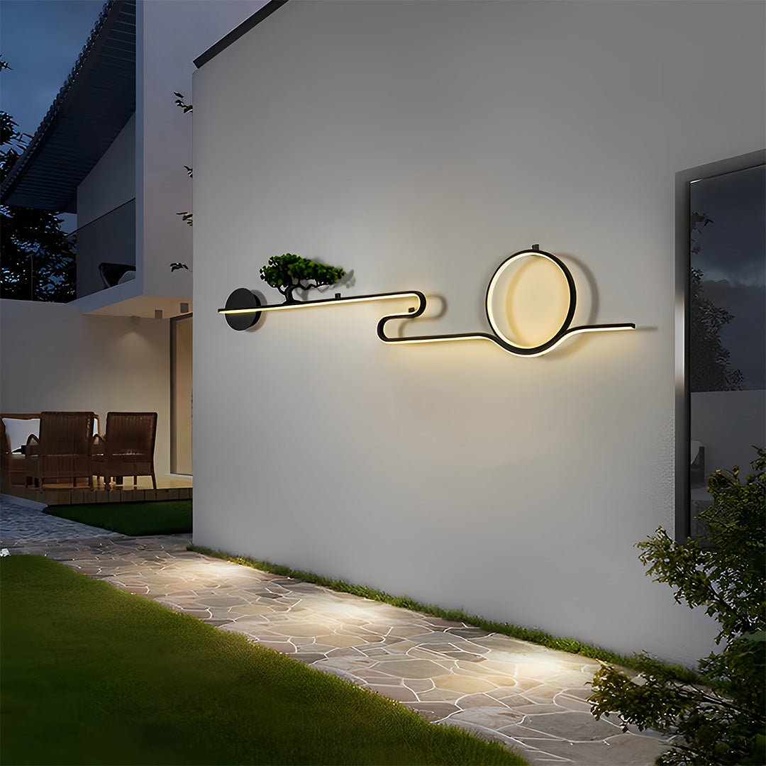 Vintage Copper Waterproof LED Wall Sconce for Outdoor Tree Lighting