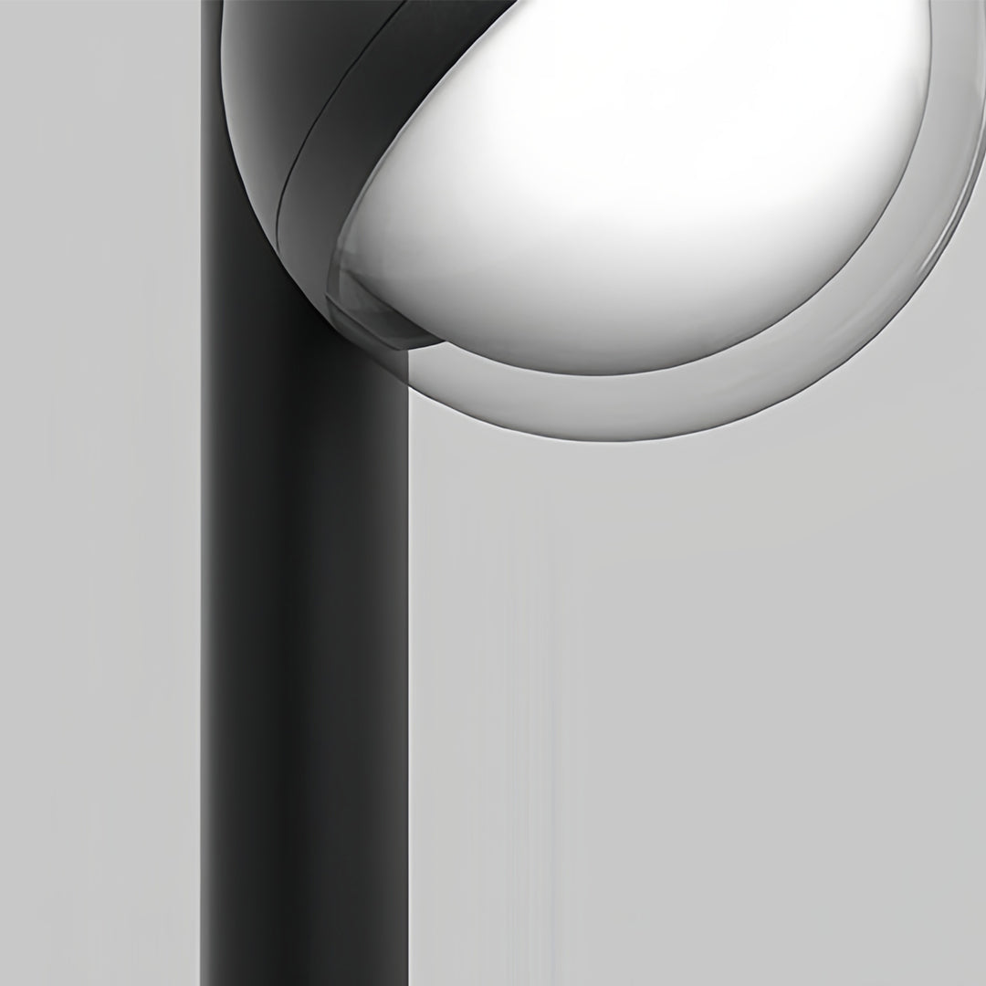 Modern Black Minimalist LED Pathway Landscape Lighting Fixture for Outdoors