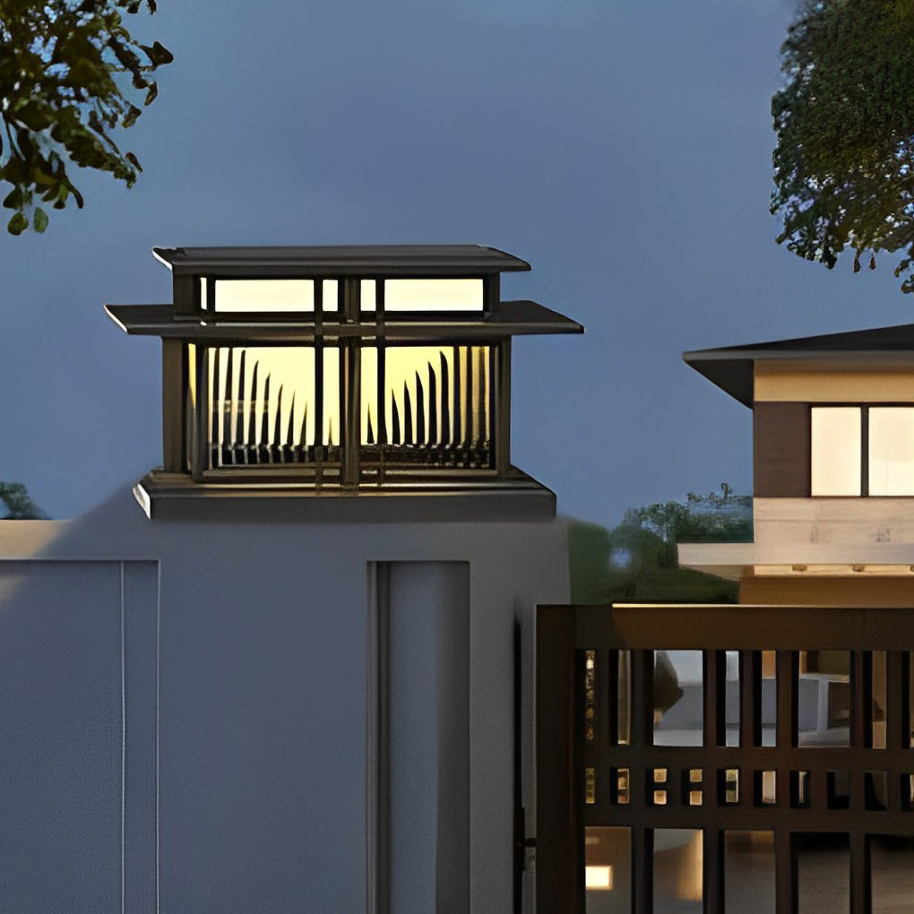 Waterproof Modern LED Porch Pillar Lights - Outdoor Decorative Fixtures
