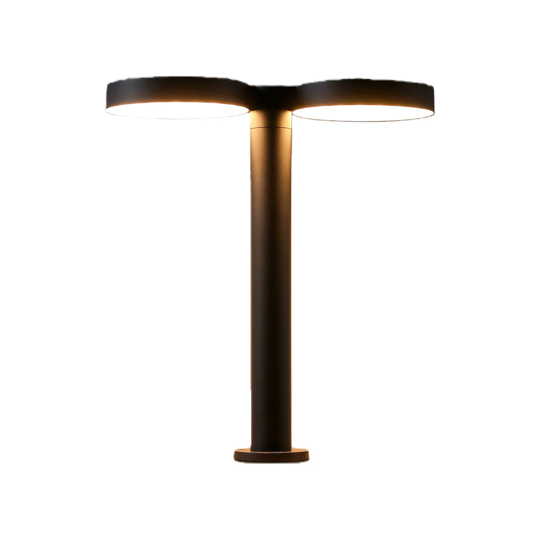 Sleek Black Waterproof Solar Path Lights for Outdoor Landscape Decor